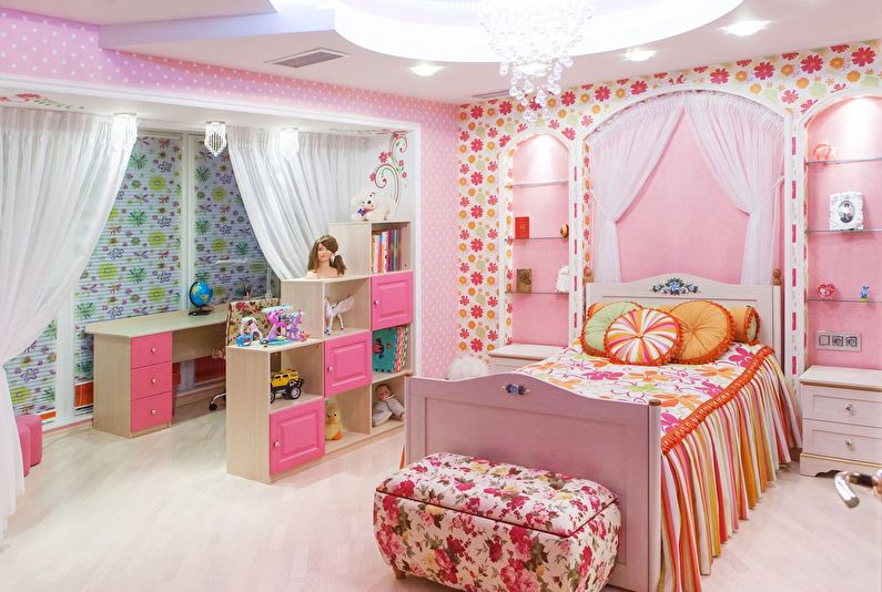 Dizajn dječje sobe za djevojčicu (65+ fotografija)