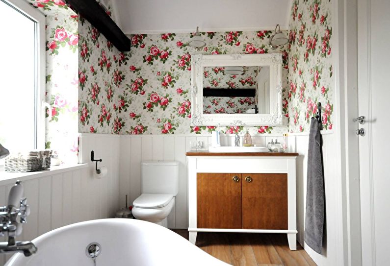 Dizajn kupaonice u stilu Provence (55 fotografija)