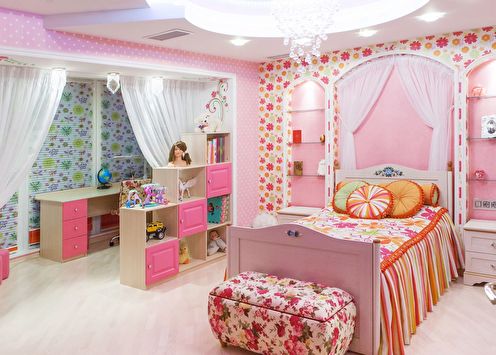 Proiectarea unei camere pentru copii pentru o fată (65+ poze)