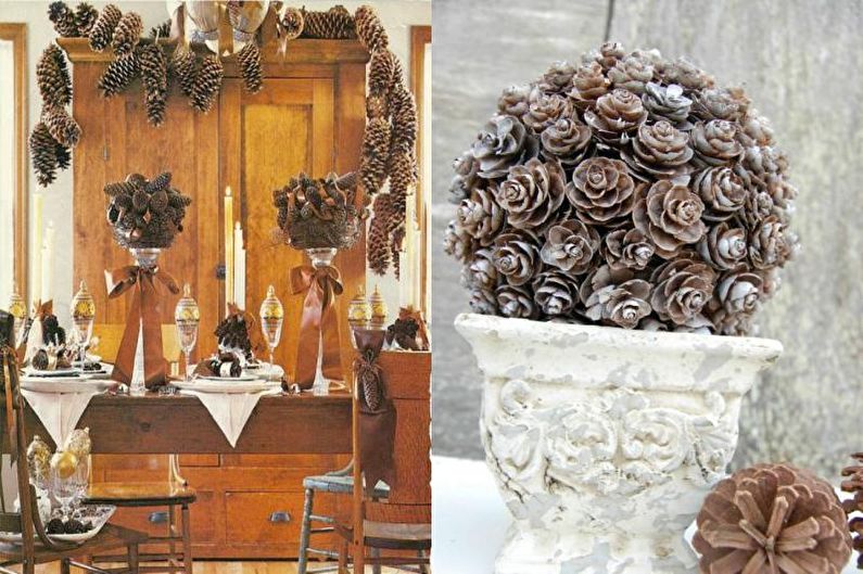 DIY topiary from cones
