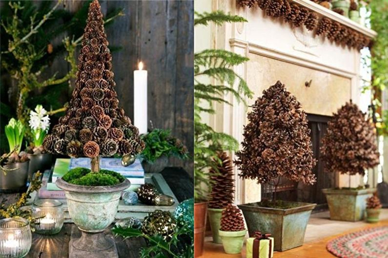 DIY Topiary aus Zapfen