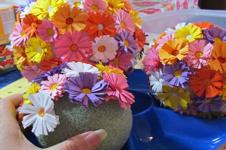DIY blomstermotiv med quilling teknik