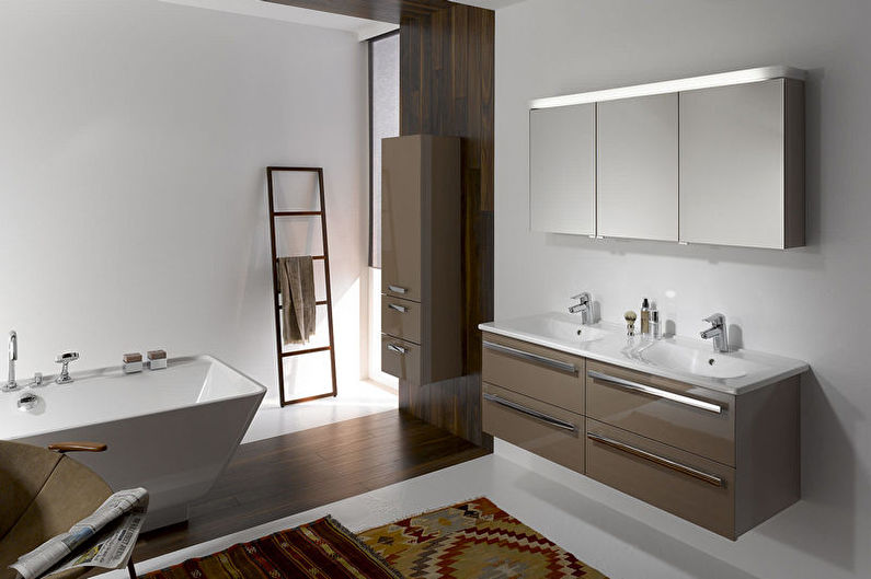 Minimalismi tyyli kylpyhuone sisustus - valokuva