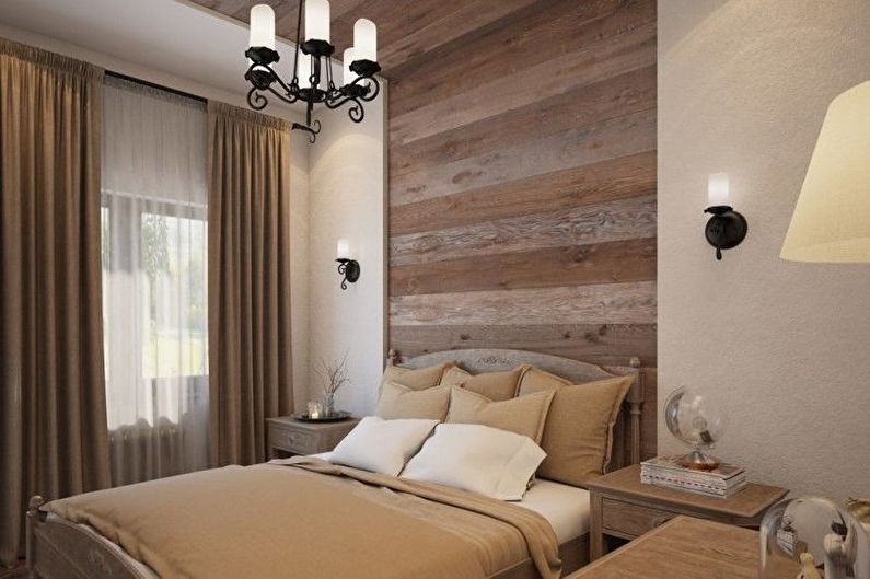 Ekologická béžová spálňa - interiérový dizajn
