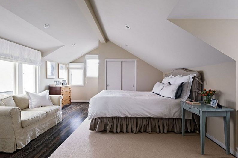 Diseño de dormitorio beige - Muebles