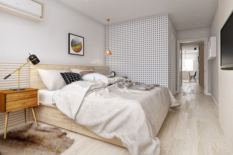 Diseño de dormitorio beige - Decoración e iluminación