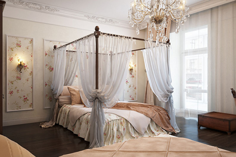 Camera da letto beige - foto di interior design