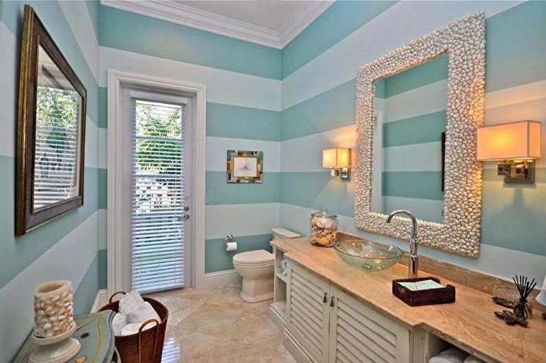Turquoise Bathroom Design - Decoração e Iluminação