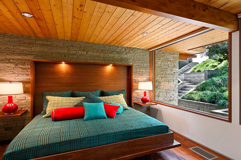 Тюркоазена спалня - снимка за интериорен дизайн