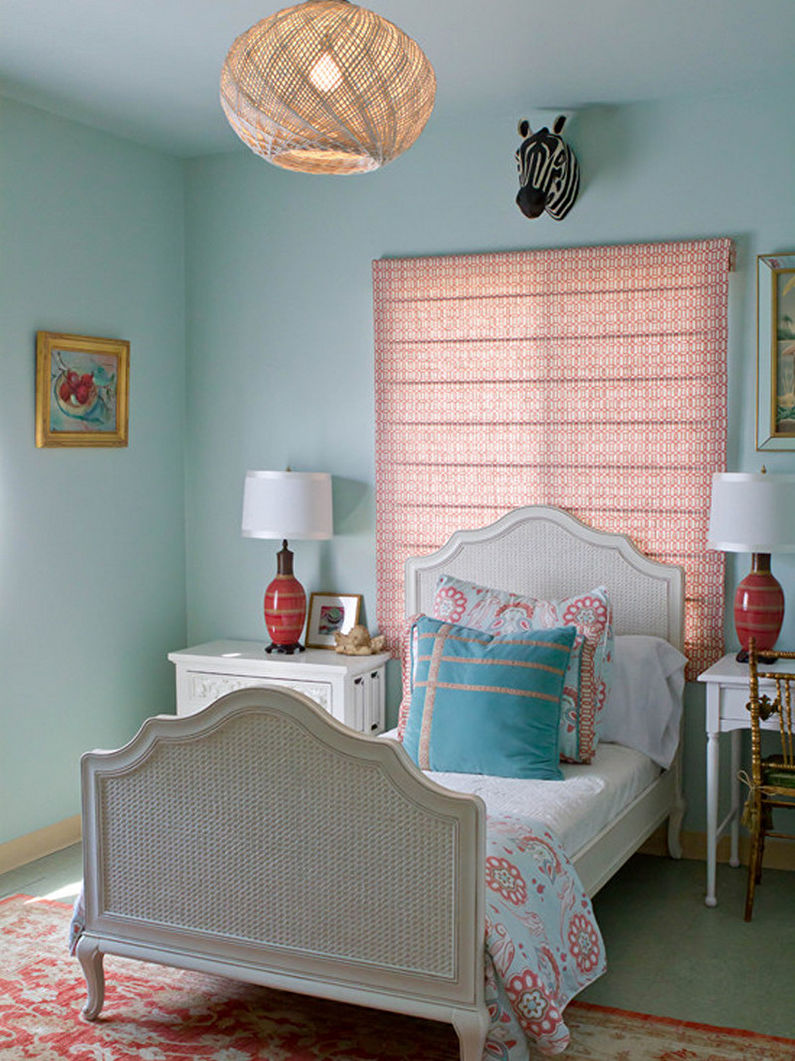 Phòng ngủ màu ngọc lam - ảnh thiết kế nội thất