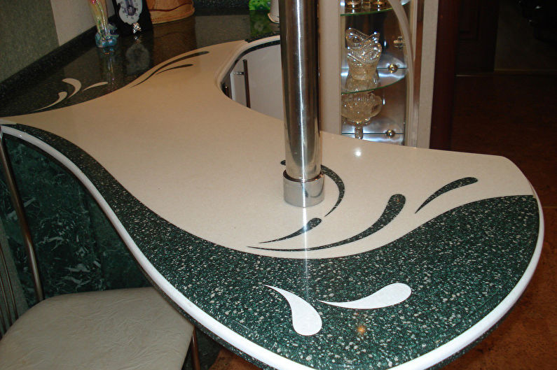 Acrylic kitchen counter