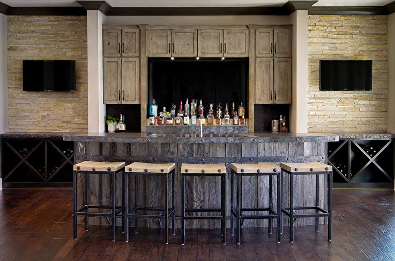 Bar counter for the kitchen - photo
