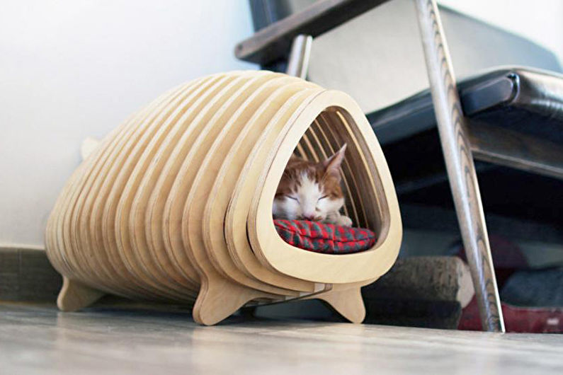 DIY kaķu māja - foto