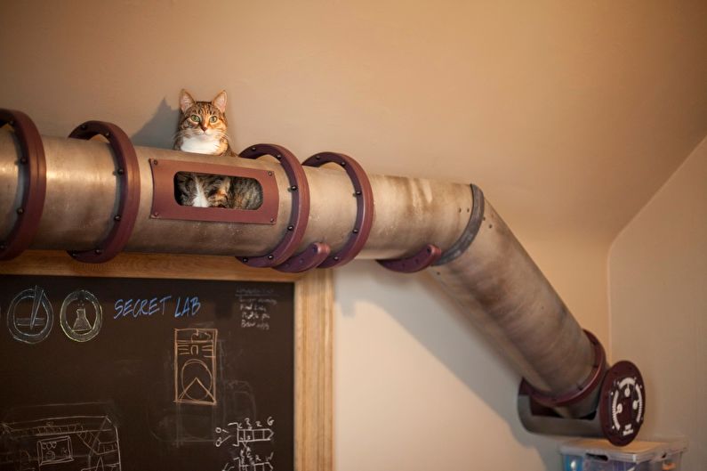 Rumah kucing DIY - foto