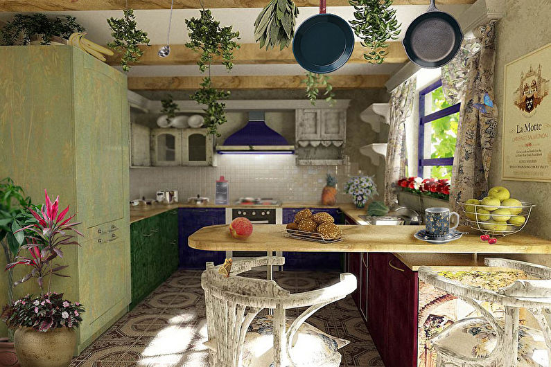 Kuchnie w stylu prowansalskim - architektura wnętrz