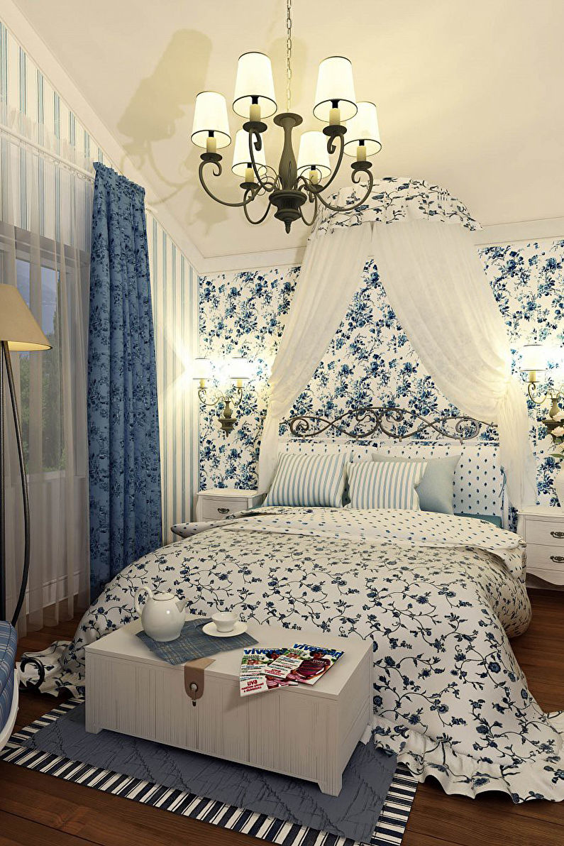 Chambre de style Provence - Design d'intérieur