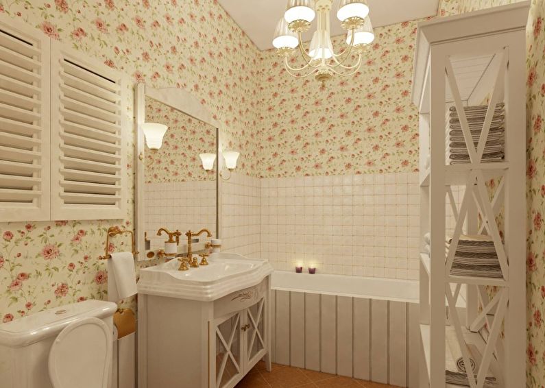 Salle de bain style Provence - Design d'intérieur