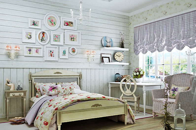 Provanso stiliaus vaikų kambarys - interjero dizainas