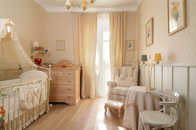 Provanso stiliaus vaikų kambarys - interjero dizainas