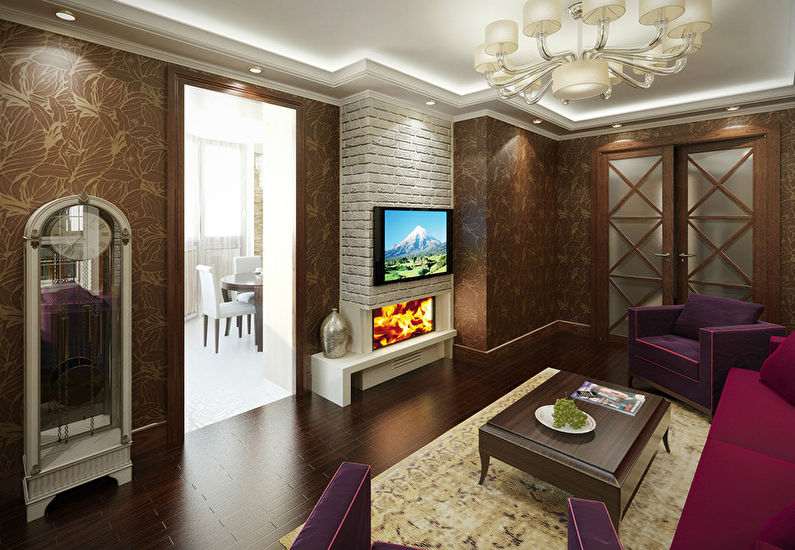 Designprosjekt for en leilighet på 80 m2 - foto 2