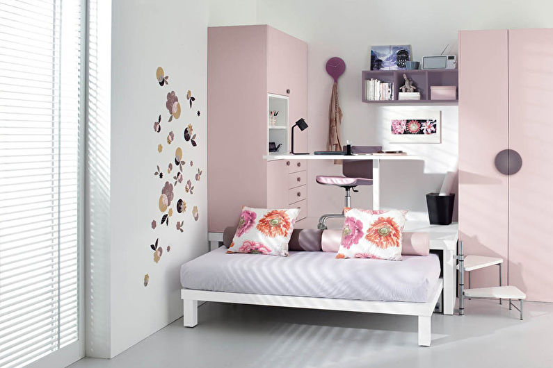 Dizajn sobe za djevojčice tinejdžerke - Foto