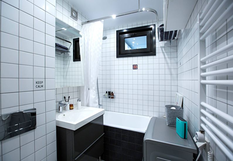 Design koupelny 4 m² - Rozvržení
