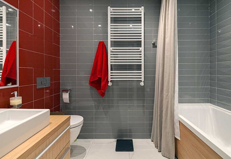 Интериорен дизайн на баня от 4 кв.м. - Снимка