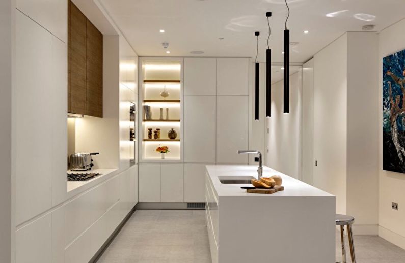 Ikea konyha minimalista stílusban - belsőépítészet