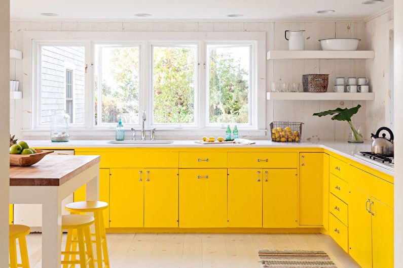 Bếp IKEA với màu sắc tươi sáng - Thiết kế nội thất