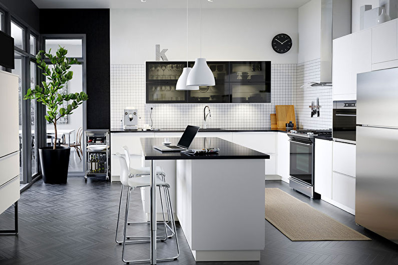 Ikea salas virtuve - interjera dizains