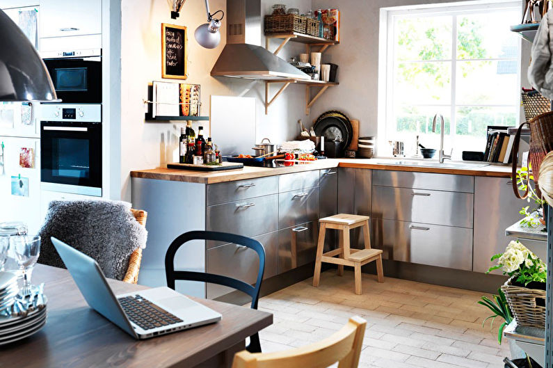 Εσωτερική κουζίνα σχεδιασμού Ikea - φωτογραφία