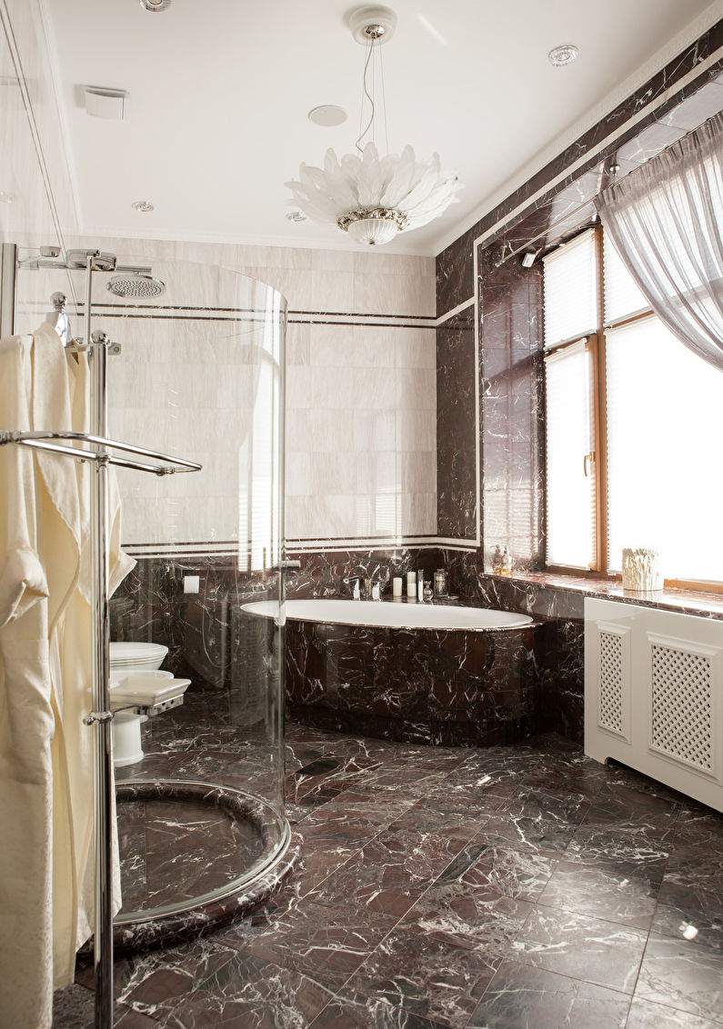 Inteliģentā klasiskā vannas istaba - 1. foto