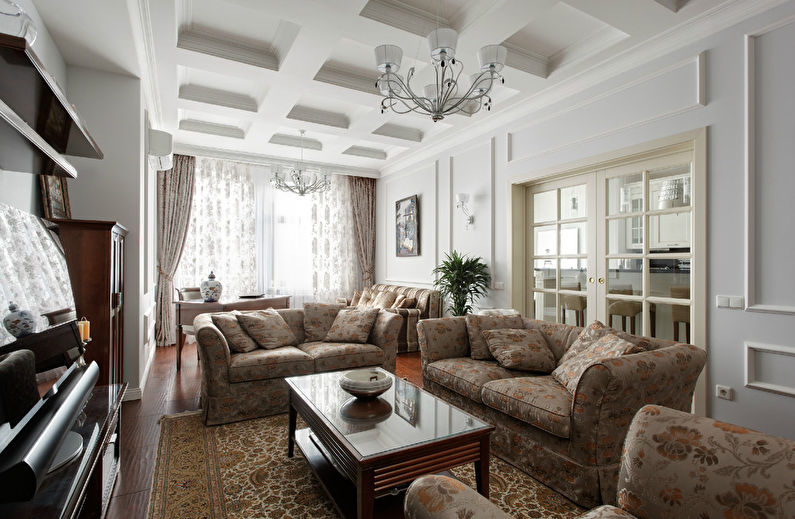 Sala de estar estilo tradicional
