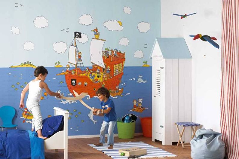 Photo murale à l'intérieur d'une chambre d'enfant - photo