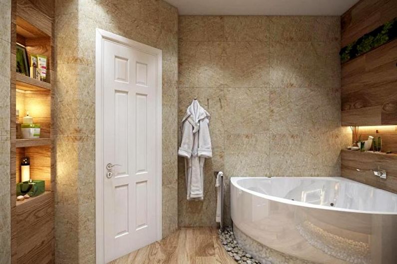 อ่างอาบน้ำมุมในการออกแบบที่ทันสมัย