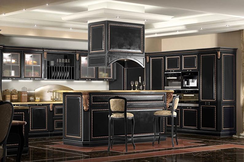 Cucina nera - foto di interior design