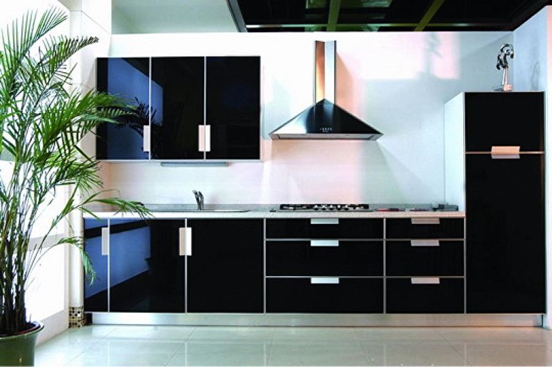 Cozinha preta - design de interiores