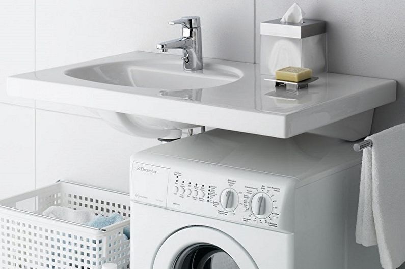 Vask over vaskemaskinen - Materialer