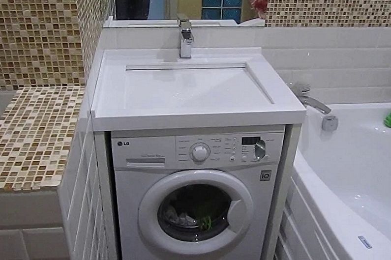 Νεροχύτης πάνω από το πλυντήριο - Πώς να επιλέξετε ένα πλυντήριο