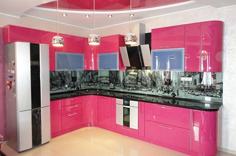 Pink Kitchen Design - Φινίρισμα οροφής