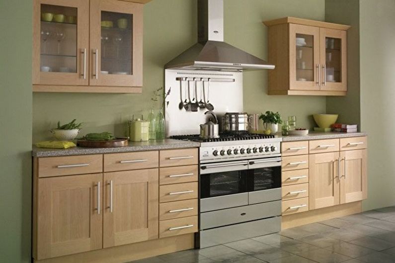 Grønn kjøkkendesign - møbler