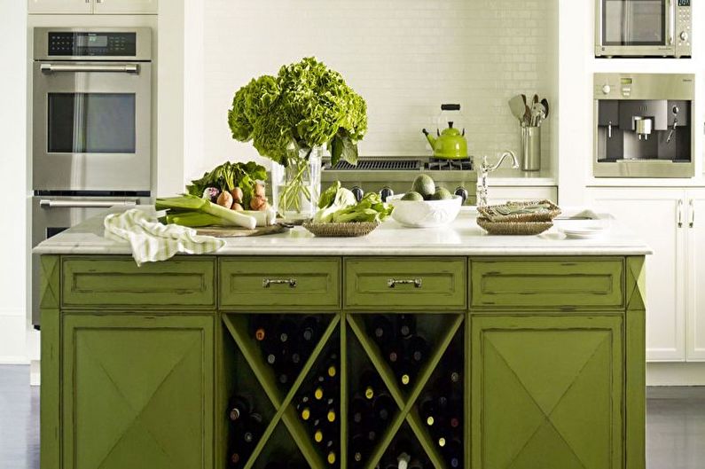 Dizajn zelene kuhinje - Namještaj