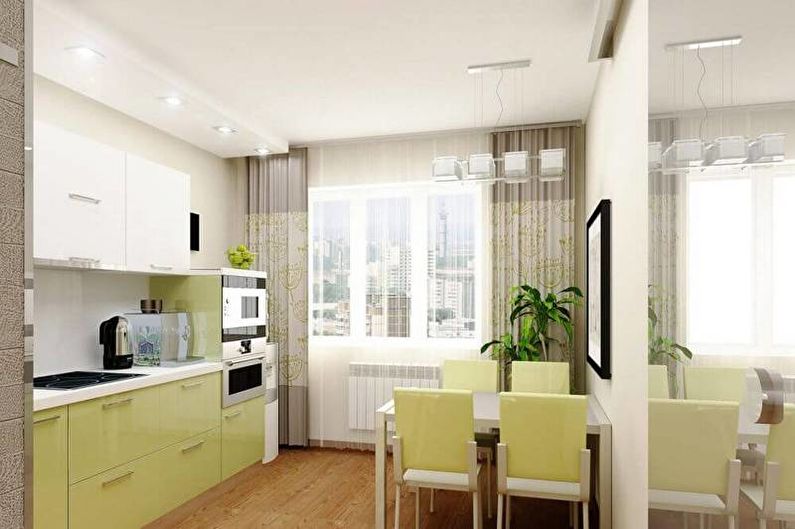 Cozinha verde - design de interiores