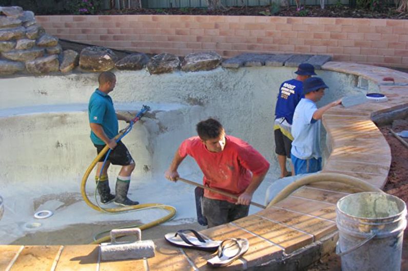 DIY beton pool
