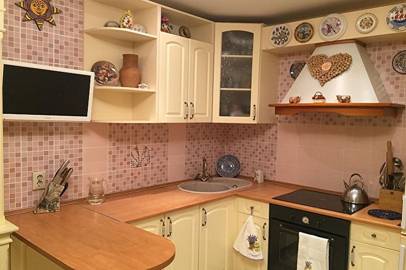 Set dapur untuk dapur kecil - foto