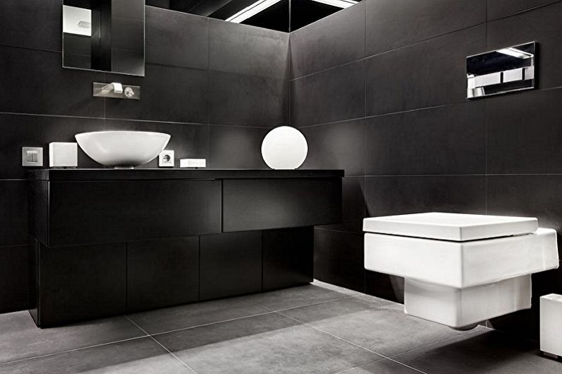 Bagno nero - foto di interior design