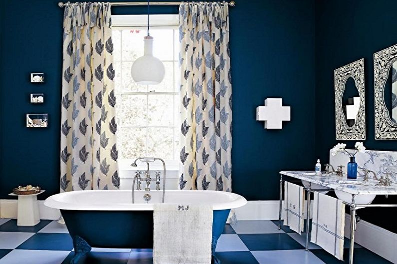 Phòng tắm màu xanh - ảnh thiết kế nội thất