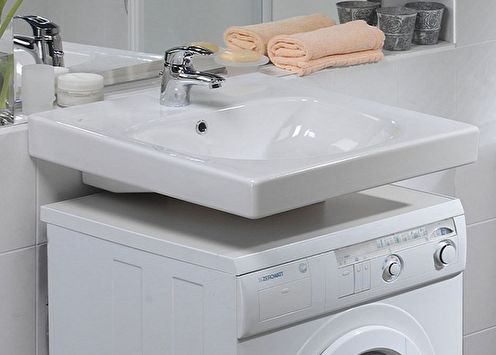 Chiuveta deasupra mașinii de spălat (60 fotografii): tipuri, cum să alegi
