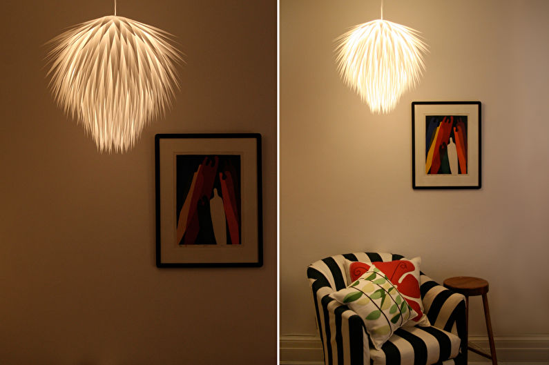 Lumières de lustre en papier - Lanternes chinoises