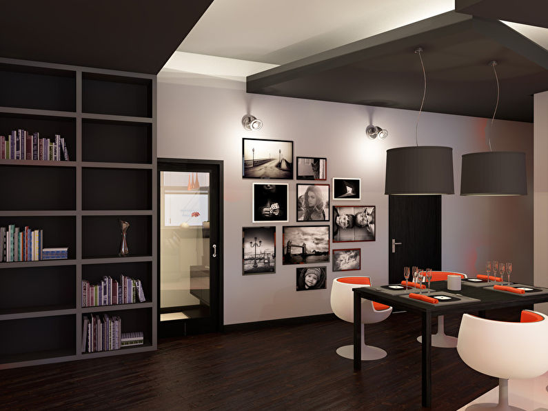 Prosjektet med kjøkken-stuen “Orange Mood” - foto 3